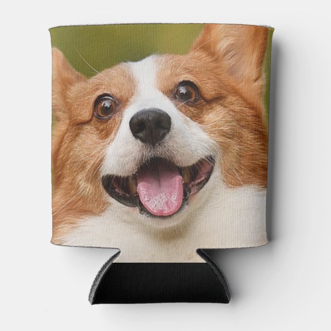 Porta-lata Adicionar Foto de Cão Personalizada Personalizada (Frente)