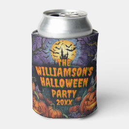 Porta-lata Adicionar Nome Ano Festa de Halloween 12oz