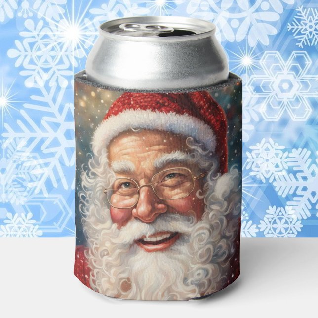 Porta-lata Adicione o Nome Presente de Natal do Papai Noel (Criador carregado)