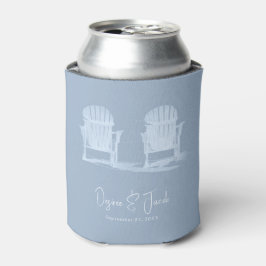 Porta-lata Adirondack Beach Chairs Dusty Blue White Casamento
