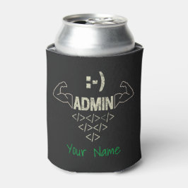 Porta-lata Administrador Admin IT Sysadmin Computer Scientist