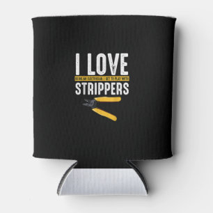 Porta-lata Adoro Eletricidade Engraçada