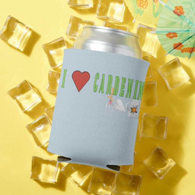 Porta-lata Adoro Gardening Illustrated Text (Verão in situ)