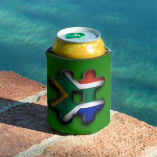 Porta-lata África do Sul Belo Design de Arte de Padrão Incrív