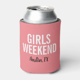 Porta-lata Agelas Rosa de Fim de Semana das Garotas Resfriado