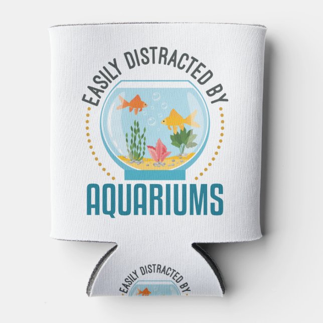 Porta-lata Águas e peixes-aquário (Frente)