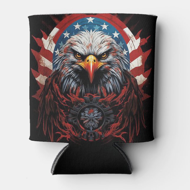 Porta-lata Águia Americana (Frente)