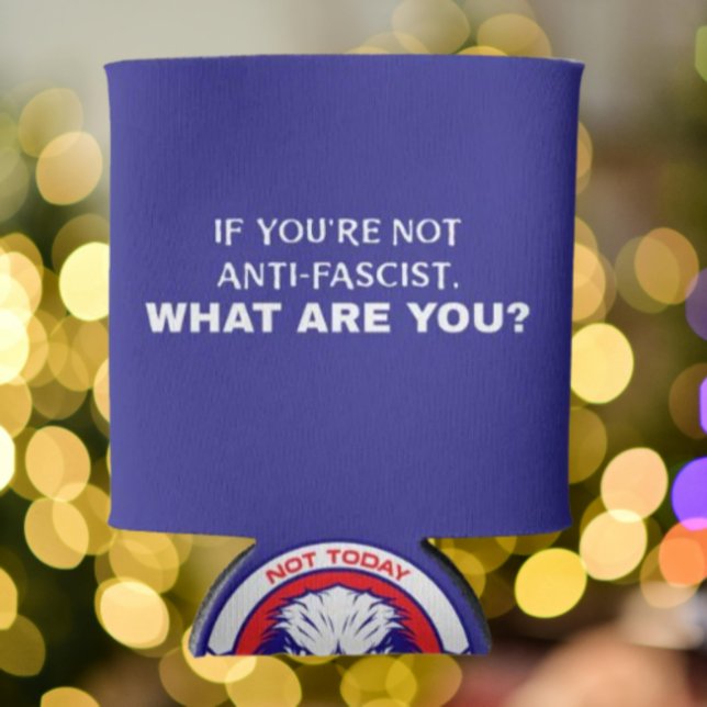 Porta-lata Águia Balda Anti-Fascista Pode Resfriar | Patrióti (Criador carregado)