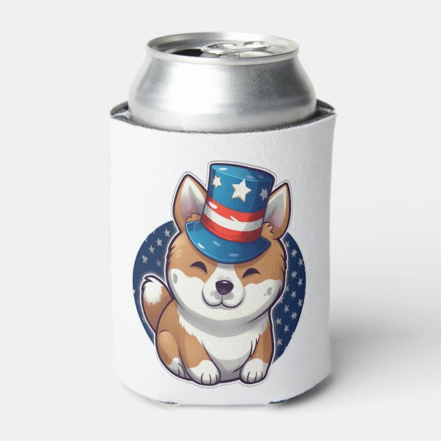 Porta-lata Akita cão com independência (Can Front)