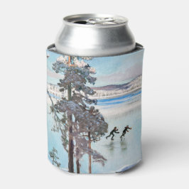 Porta-lata Akseli Gallen-Kallela - Patinadores perto de Kalel