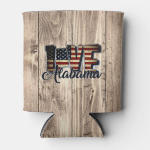 Porta-lata Alabama Ama Estrela De Bandeira Americana E Stripe