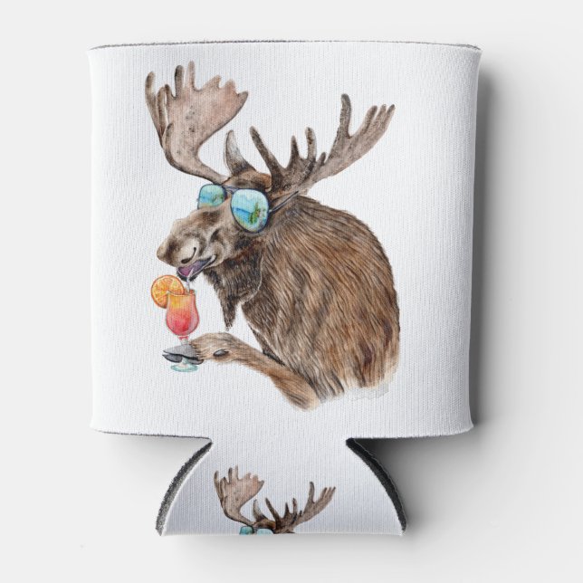 Porta-lata Alce na Fenda (Frente)