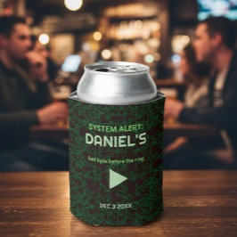 Porta-lata Alerta do Sistema Festa de Solteiro de Hacker Cool