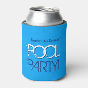 Porta-lata Algumas economias adolescentes da festa na piscina
