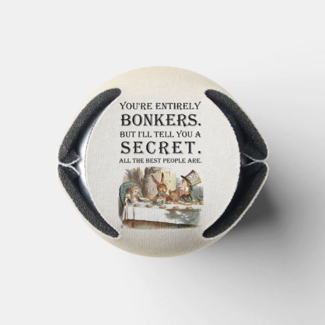 Porta-lata Alice In Wonderland - Partido do Chá - Citação dos (Parte inferior)