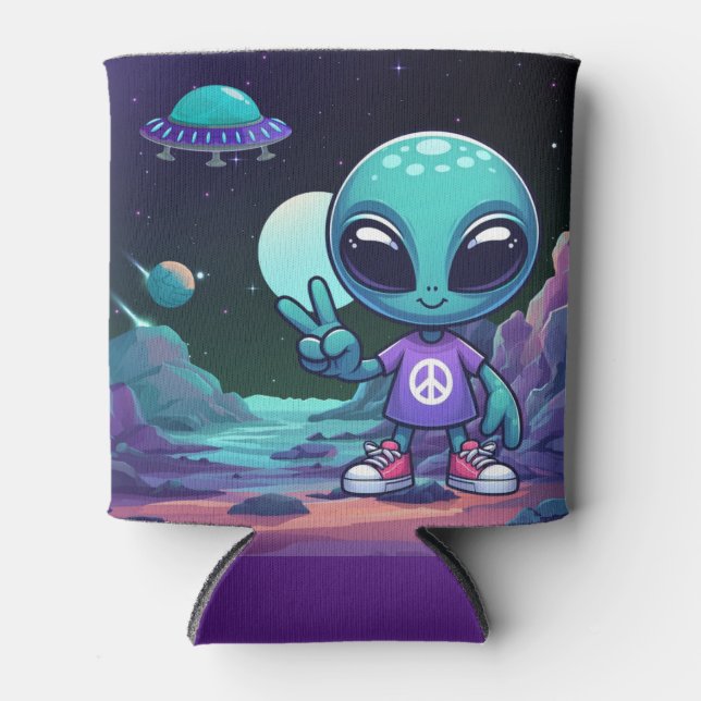 Porta-lata Alienígena de paz e nave espacial (Frente)
