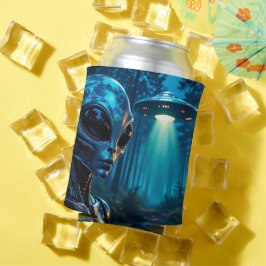 Porta-lata Alienígena e OVNI hiperrealistas na Floresta