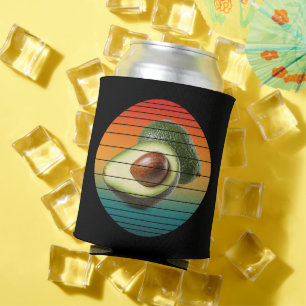 Porta-lata Alimento vegetariano de fruta de abacate vintage