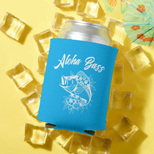 Porta-lata Aloha Bass Light Blue Havaiano