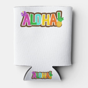 Porta-lata Aloha Hawaii Ilhas Havaianas Tropicais de Surfe