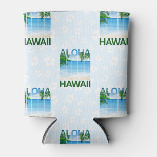 Porta-lata Aloha Hawaii Island Summer Beach