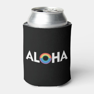 Porta-lata Aloha Rainbow Island Hawaii Pride LGBTQ