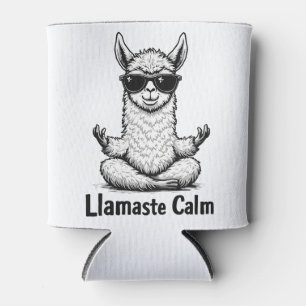 Porta-lata Alpaca Fique Calma Llamaste Lama Yoga Engraçado
