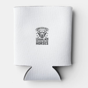 Porta-lata Amante de Cão Cavalo Vintage Design de Homens Líde