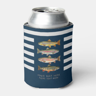 Porta-lata Amante de Pesca Personalizado – Design de Pesca de