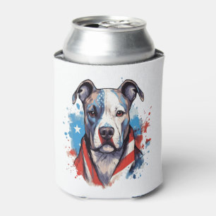 Porta-lata amantes de cães pit bull totalmente americanos