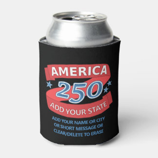 Porta-lata America 250 Add State 250th Birthday Patriotic