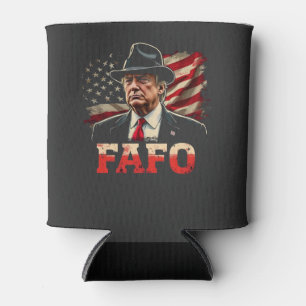 Porta-lata American Donald Trump FAFO EUA Flag Patriotic