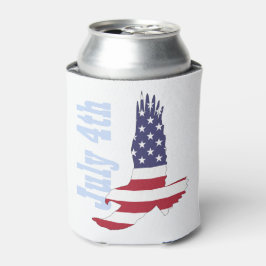 Porta-lata American Flag & Eagle Can Cooler, 4 de julho