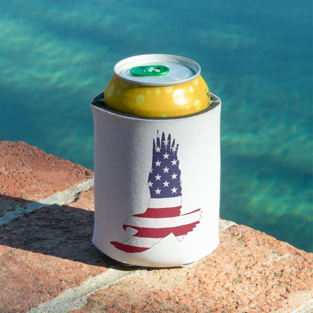 Porta-lata American Flag & Eagle Drink Cooler, 4 de julho (Piscina in situ)