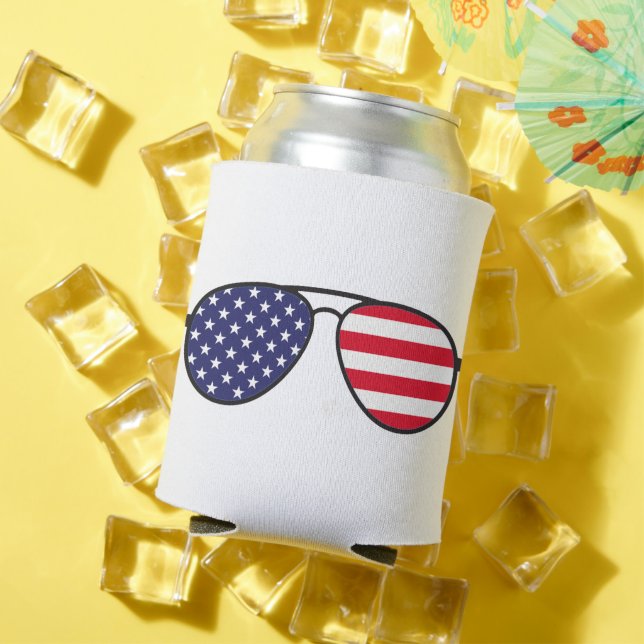 Porta-lata American Flag Sunglass (Verão in situ)