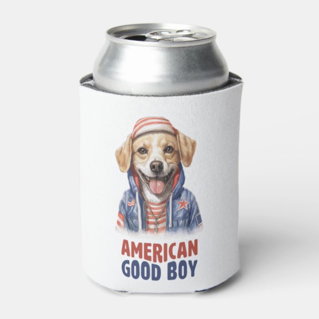 Porta-lata American GoodBoy Dog US Jaqueta de julho (Can Front)