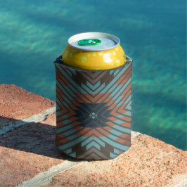 Porta-lata American Southwest Tribal Patterned Art And Colors