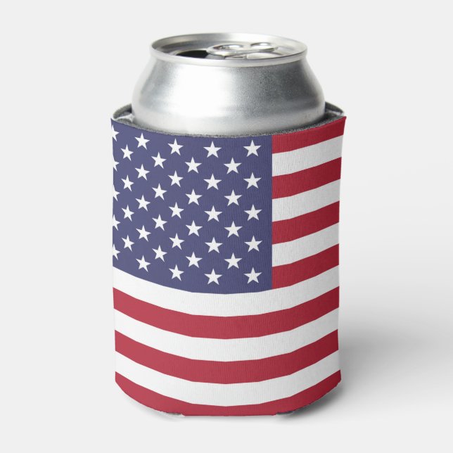 Porta-lata American United States USA Flag Can Cooler (Can Front)