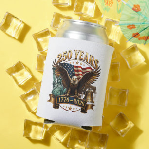 Porta-lata Americano 250º Aniversário EUA Patriótico 4 de Jul