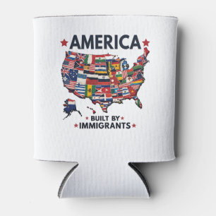 Porta-lata Americano Construído por Imigrantes Patriótico Ame