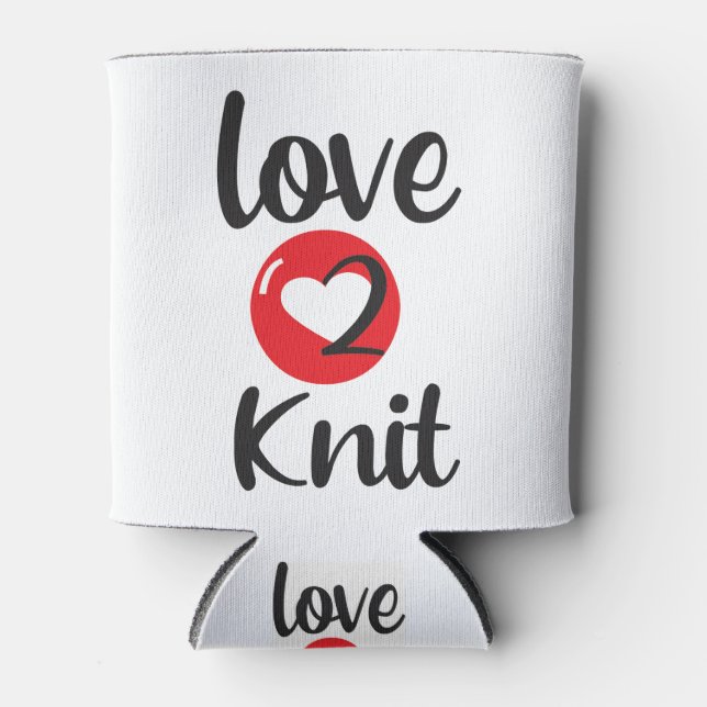 Porta-lata amor 2 Knit (Frente)