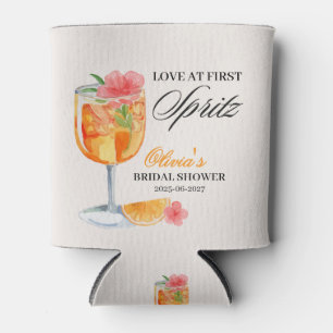 Porta-lata Amor à Primeira Spritz Chá de Noiva Bege Creme