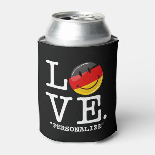 Porta-lata Amor Da Alemanha Sorrindo Bandeira