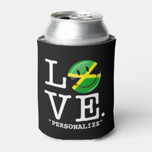 Porta-lata Amor da Jamaica Sorrindo bandeira