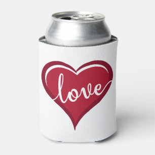 Porta-lata amor no coração dia dos namorados