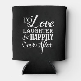 Porta-lata Amor Rir Feliz Após Casamento