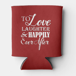 Porta-lata Amor Rir Feliz Após Casamento