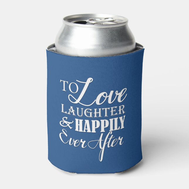 Porta-lata Amor Rir Feliz Após Casamento (Can Front)