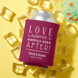 Porta-lata Amor Risos Felizes para Sempre CRANBERRY