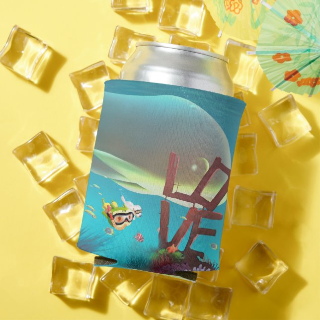 Porta-lata Amor subaquático (Verão in situ)